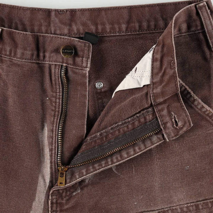 Carhartt Double Knee Duck Painter Pants Men's W30 equivalent cotton brown type Vintage Second Hand