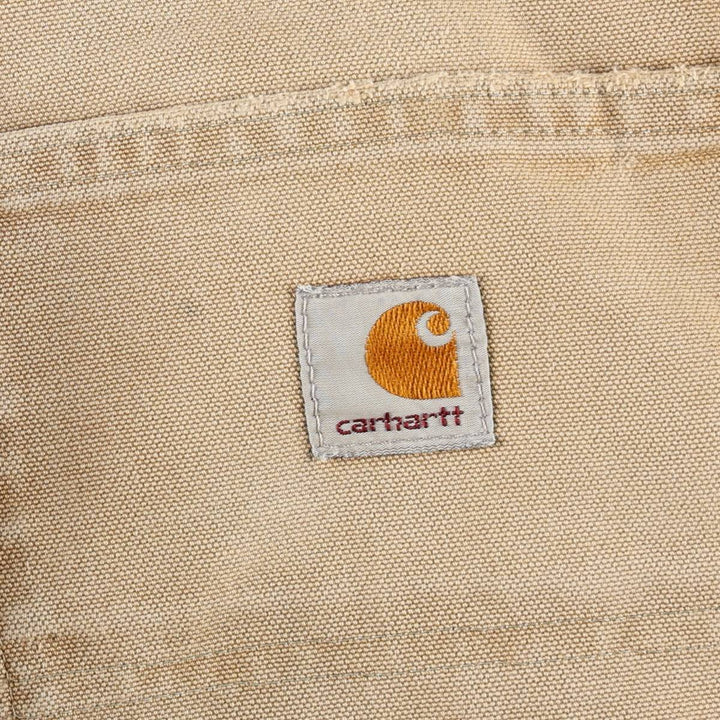 Carhartt Dungaree Fit Double Knee Duck Painter Pants Men's W33 equivalent cotton Beige type Vintage Second Hand