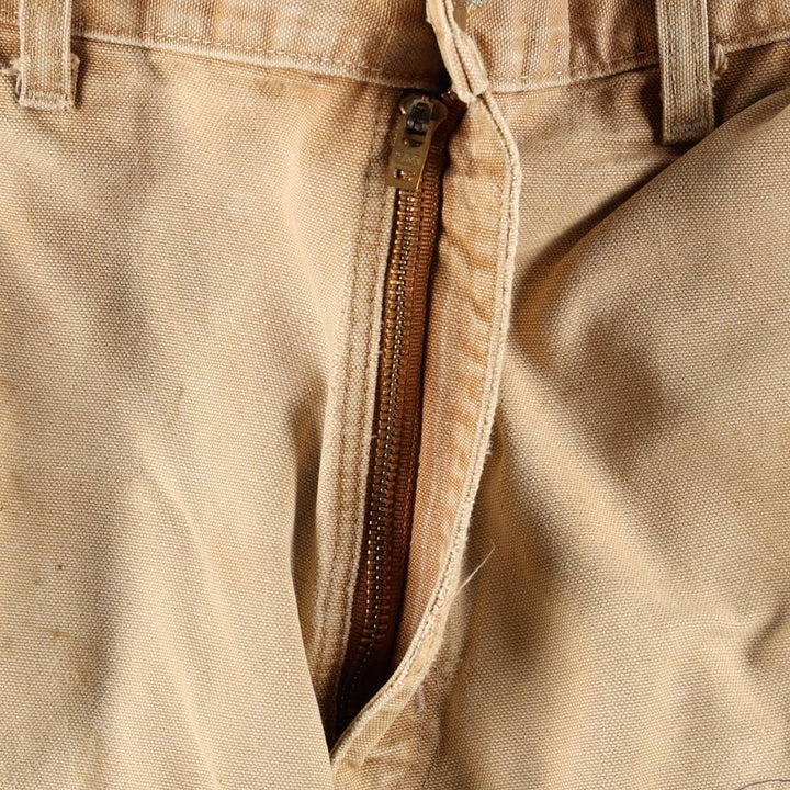 Carhartt Dungaree Fit Double Knee Duck Painter Pants Men's W33 equivalent cotton Beige type Vintage Second Hand
