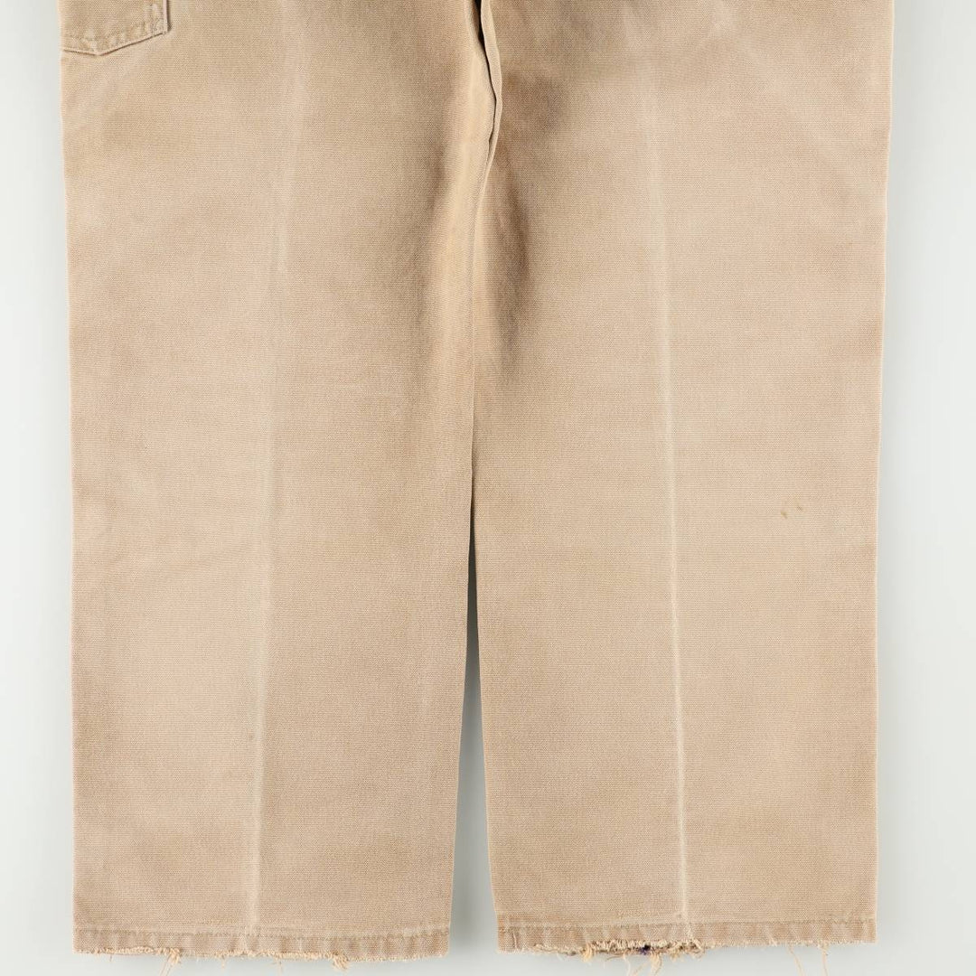Carhartt Dungaree Fit Double Knee Duck Painter Pants Men's W33 equivalent cotton Beige type Vintage Second Hand