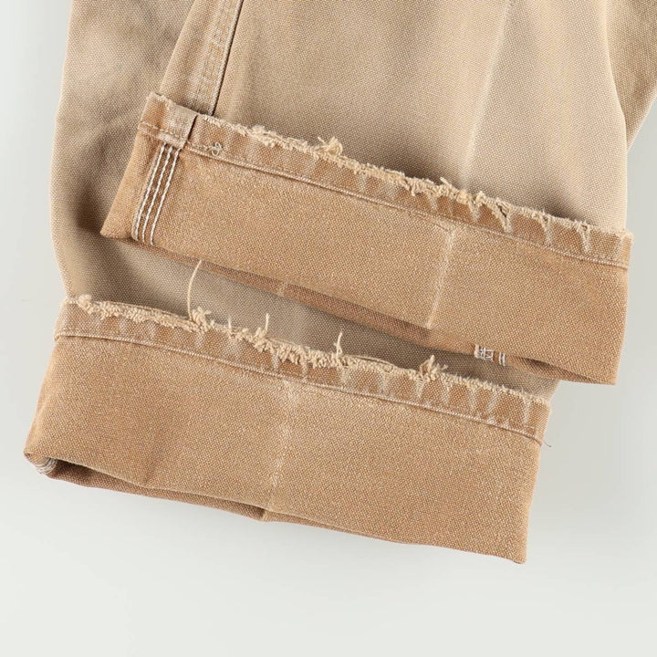 Carhartt Dungaree Fit Double Knee Duck Painter Pants Men's W33 equivalent cotton Beige type Vintage Second Hand