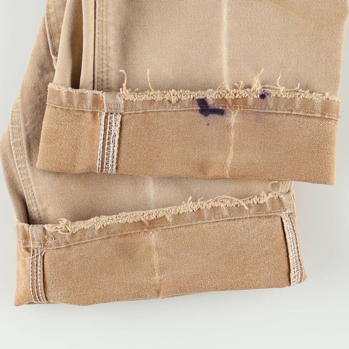Carhartt Dungaree Fit Double Knee Duck Painter Pants Men's W33 equivalent cotton Beige type Vintage Second Hand