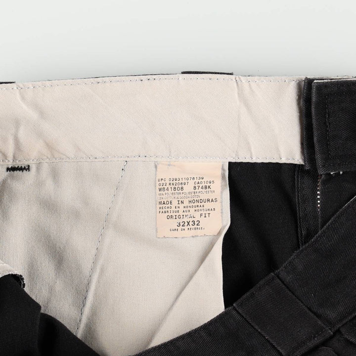 Dickies ORIGINAL FIT Work Pants, Men's W32 (approx.) polyester black type Vintage Second Hand