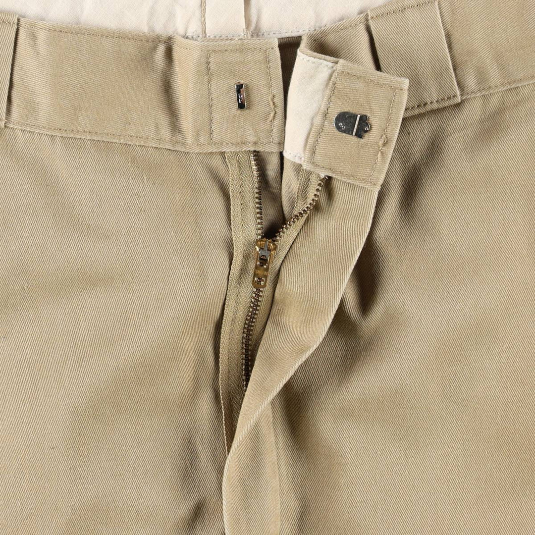 80s-90'S Dickies Work Pants, Made in USA, Men's Size W37 (approx.), Vintage polyester Beige type Vintage Second Hand