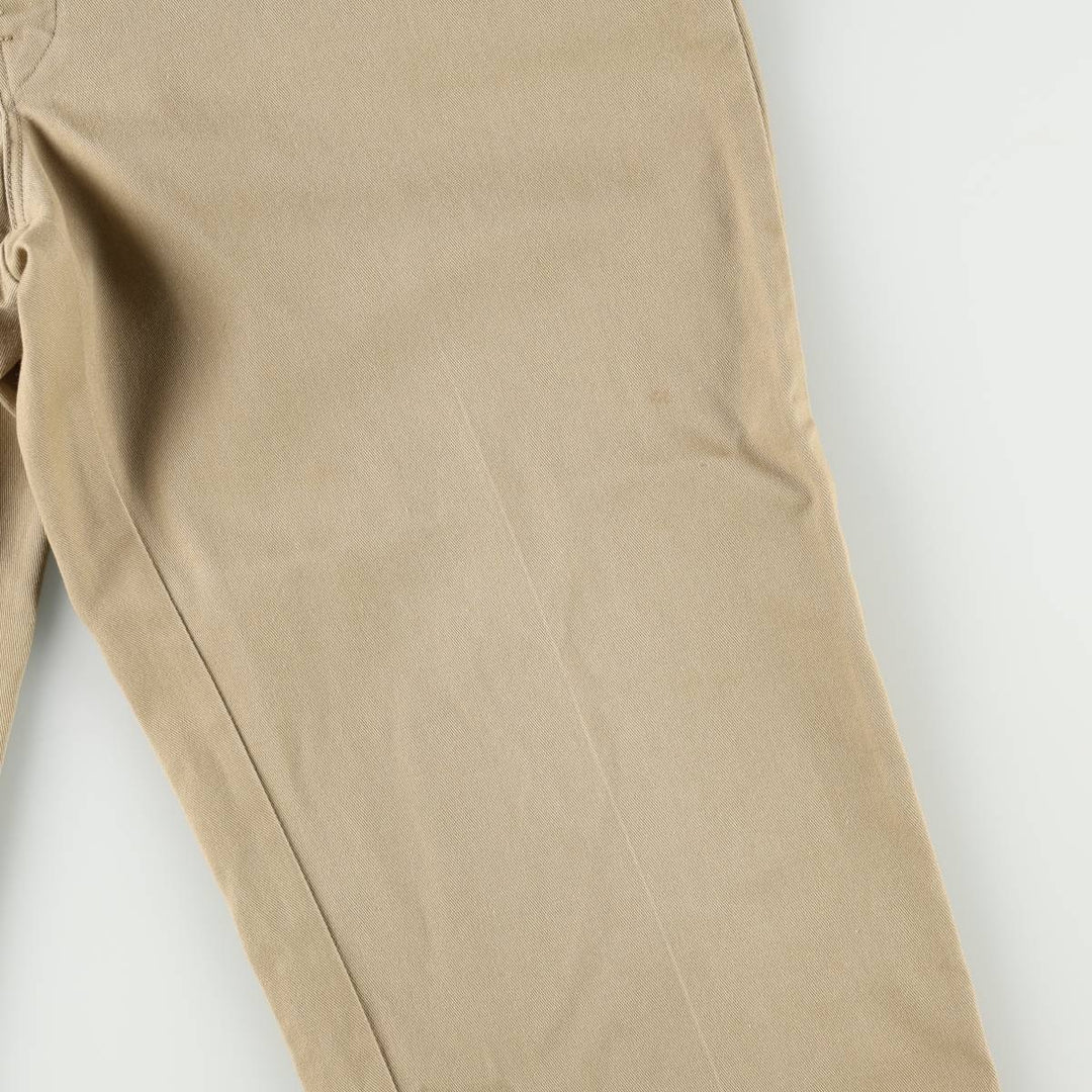 80s-90'S Dickies Work Pants, Made in USA, Men's Size W37 (approx.), Vintage polyester Beige type Vintage Second Hand