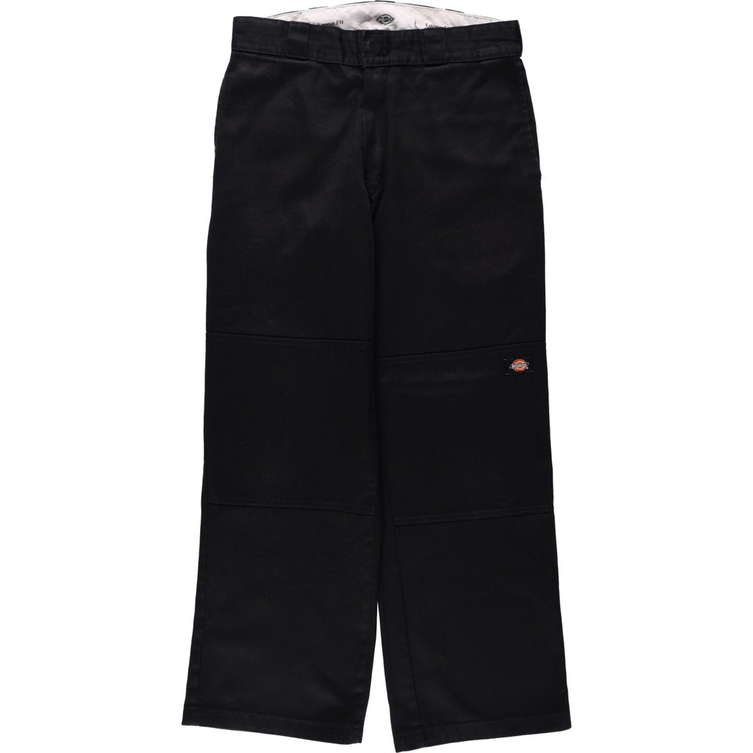 Dickies Loose Fit Work Pants, Men's, Size W32 polyester black type Vintage Second Hand