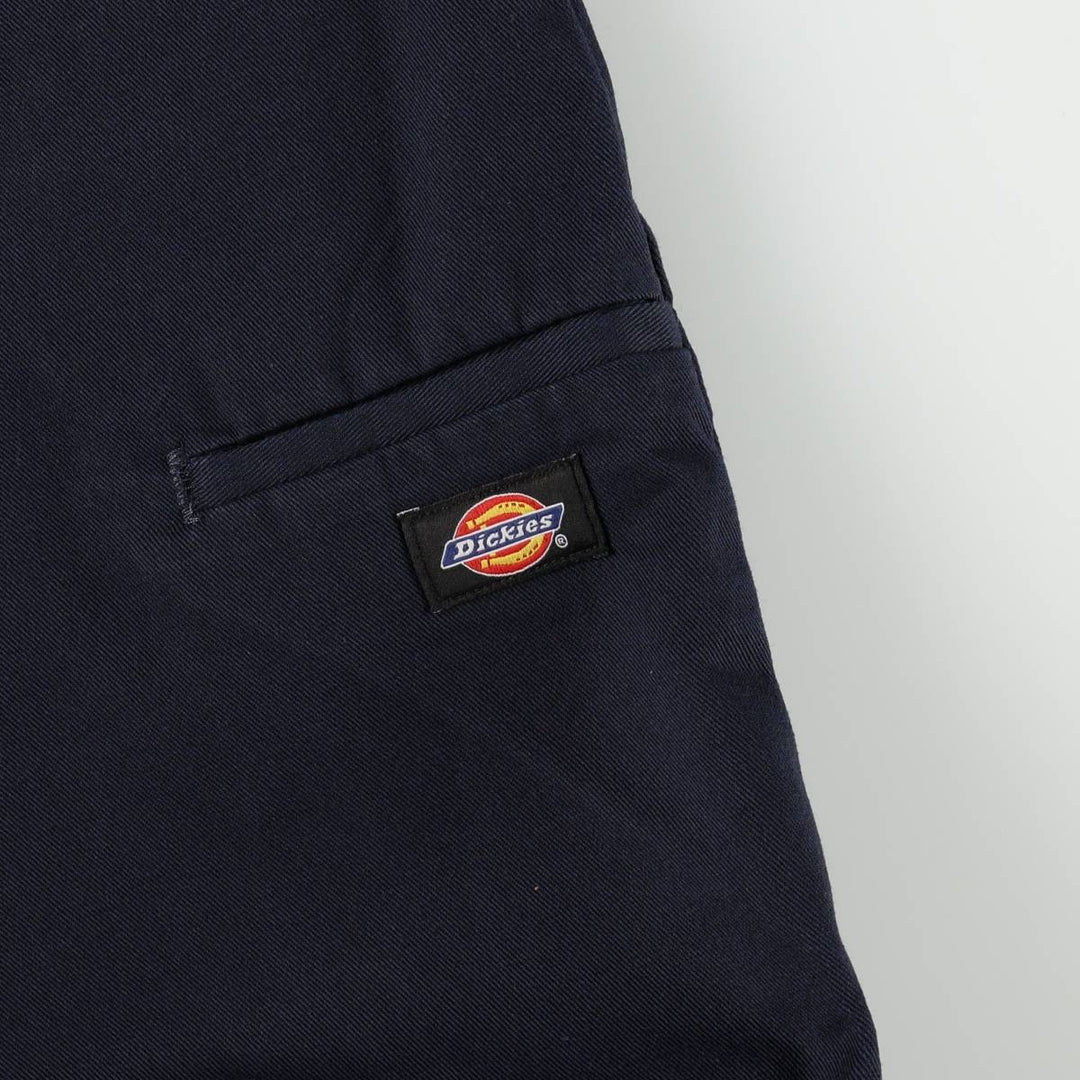 Dickies Loose Fit Double Knee Work Pants Men's W36 polyester navy blue type Vintage Second Hand