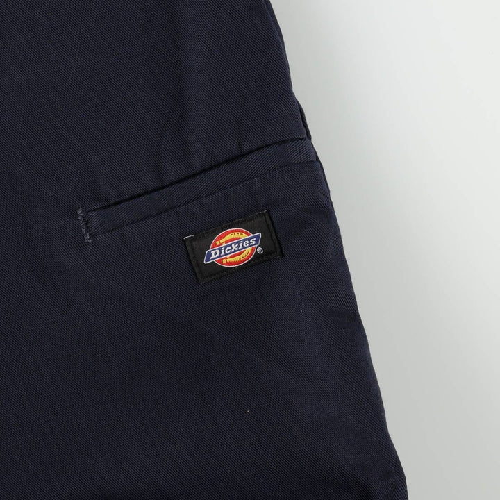 Dickies Loose Fit Double Knee Work Pants Men's W36 polyester navy blue type Vintage Second Hand