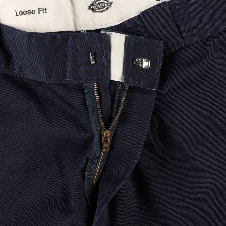 Dickies Loose Fit Double Knee Work Pants Men's W36 polyester navy blue type Vintage Second Hand