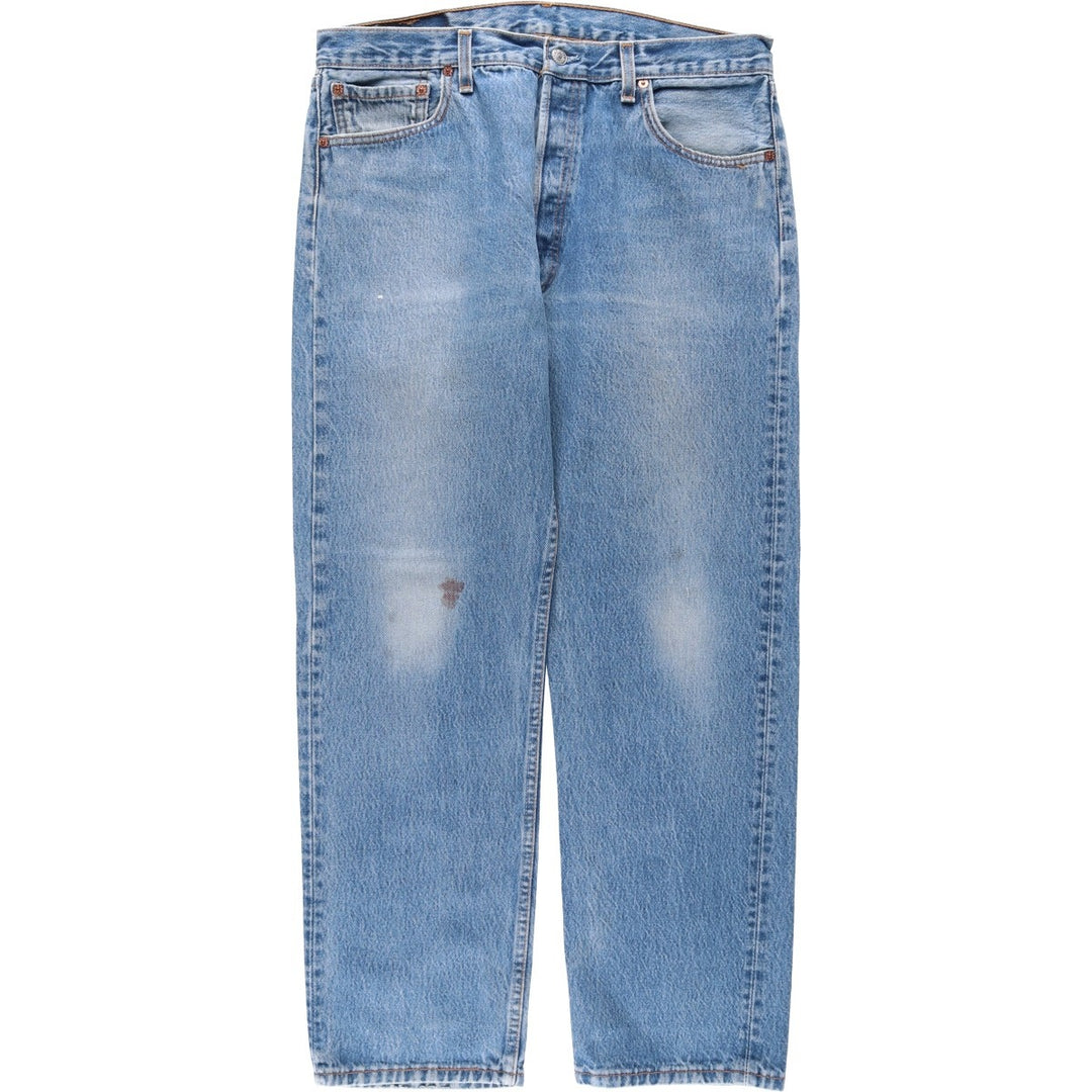 2000'S Levi's 501-0115 Straight Denim Pants, Made in USA, Men's Size W34 (approx.) cotton blue type Vintage Second Hand