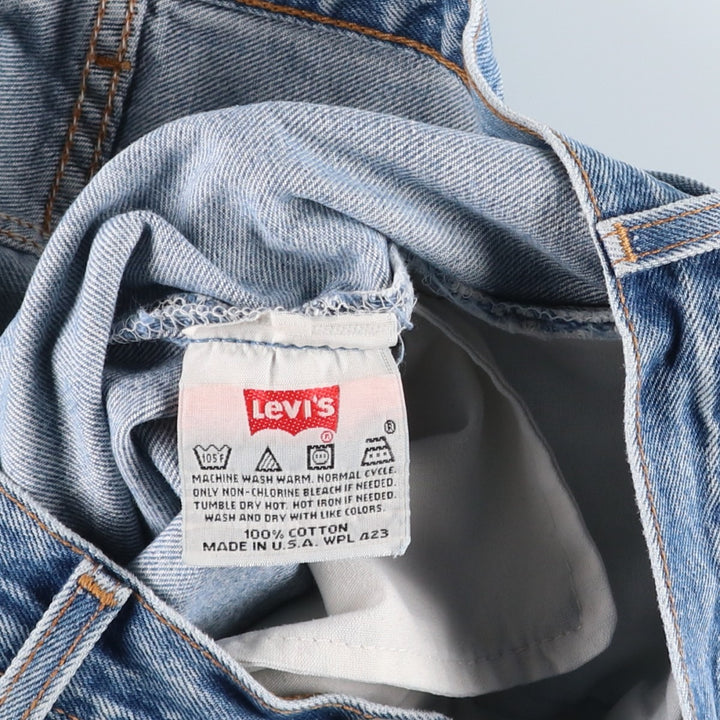 2000'S Levi's 501-0115 Straight Denim Pants, Made in USA, Men's Size W34 (approx.) cotton blue type Vintage Second Hand