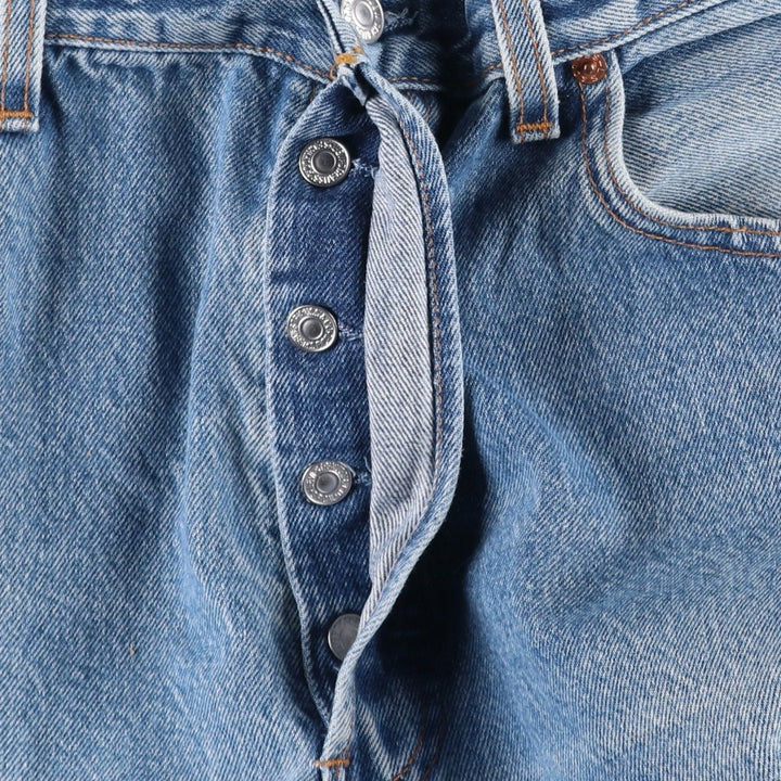 2000'S Levi's 501-0115 Straight Denim Pants, Made in USA, Men's Size W34 (approx.) cotton blue type Vintage Second Hand