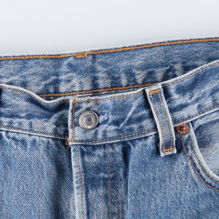 2000'S Levi's 501-0115 Straight Denim Pants, Made in USA, Men's Size W34 (approx.) cotton blue type Vintage Second Hand