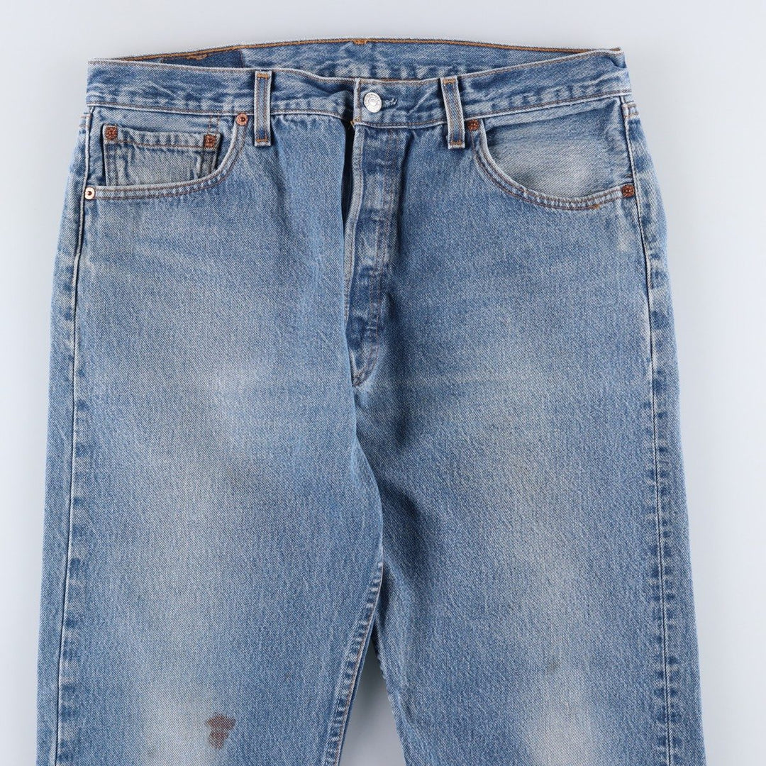 2000'S Levi's 501-0115 Straight Denim Pants, Made in USA, Men's Size W34 (approx.) cotton blue type Vintage Second Hand