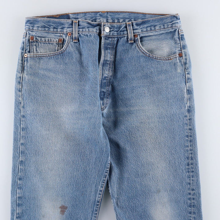 2000'S Levi's 501-0115 Straight Denim Pants, Made in USA, Men's Size W34 (approx.) cotton blue type Vintage Second Hand