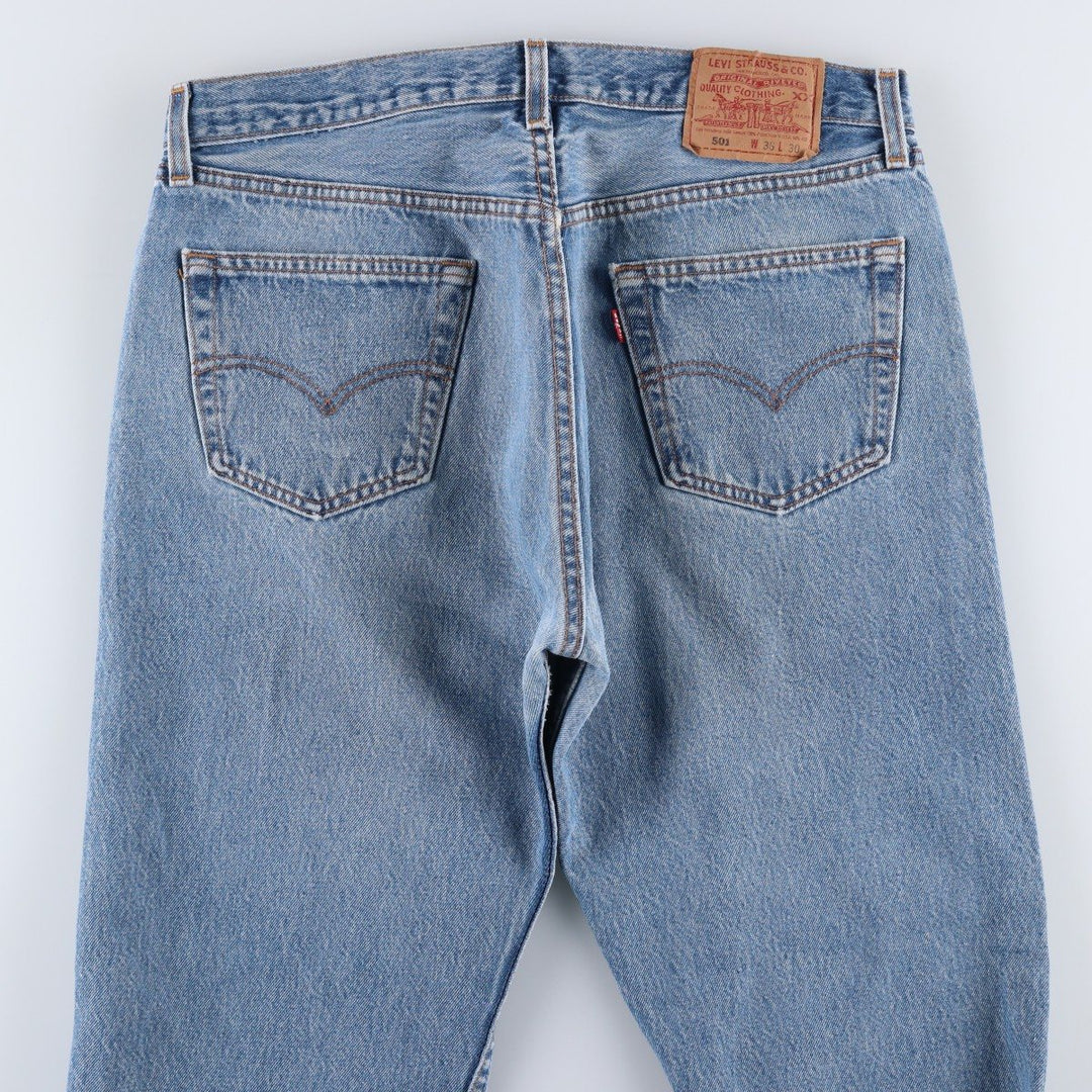 2000'S Levi's 501-0115 Straight Denim Pants, Made in USA, Men's Size W34 (approx.) cotton blue type Vintage Second Hand