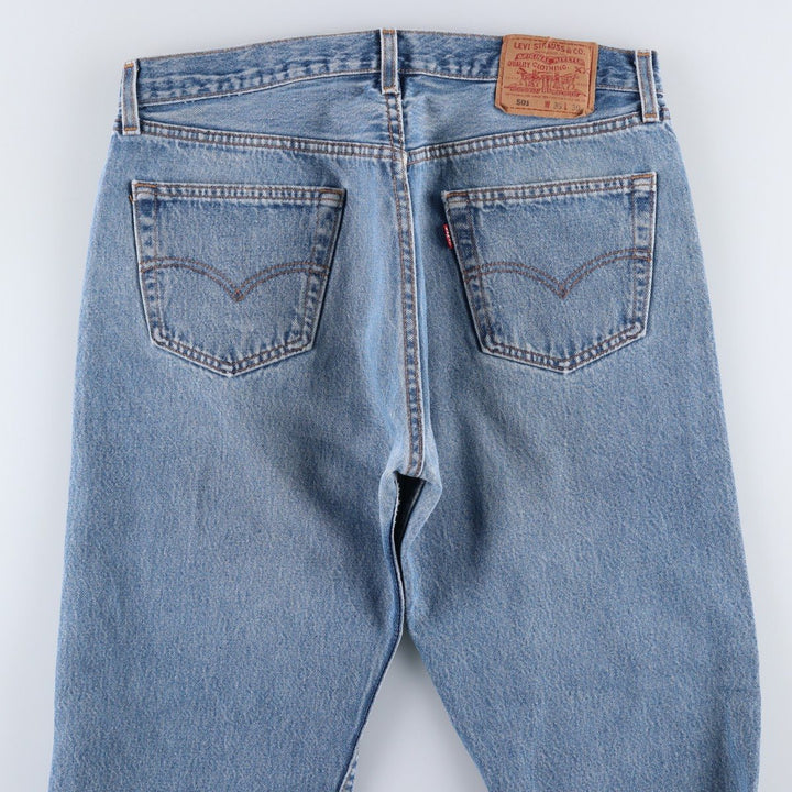 2000'S Levi's 501-0115 Straight Denim Pants, Made in USA, Men's Size W34 (approx.) cotton blue type Vintage Second Hand