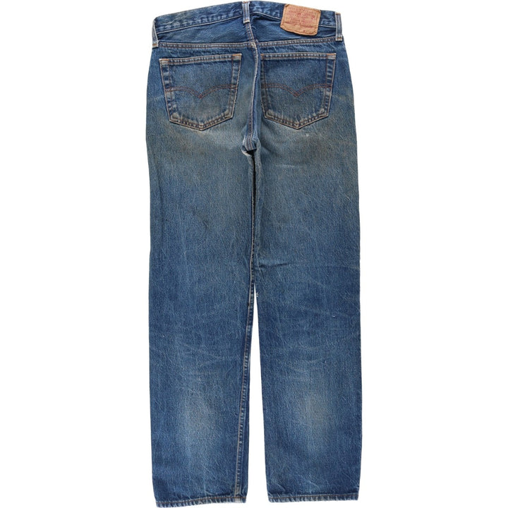 1980'S Levi's 501 Straight Denim Pants, Men's Size W31 (approx.) unclear blue type Vintage Second Hand