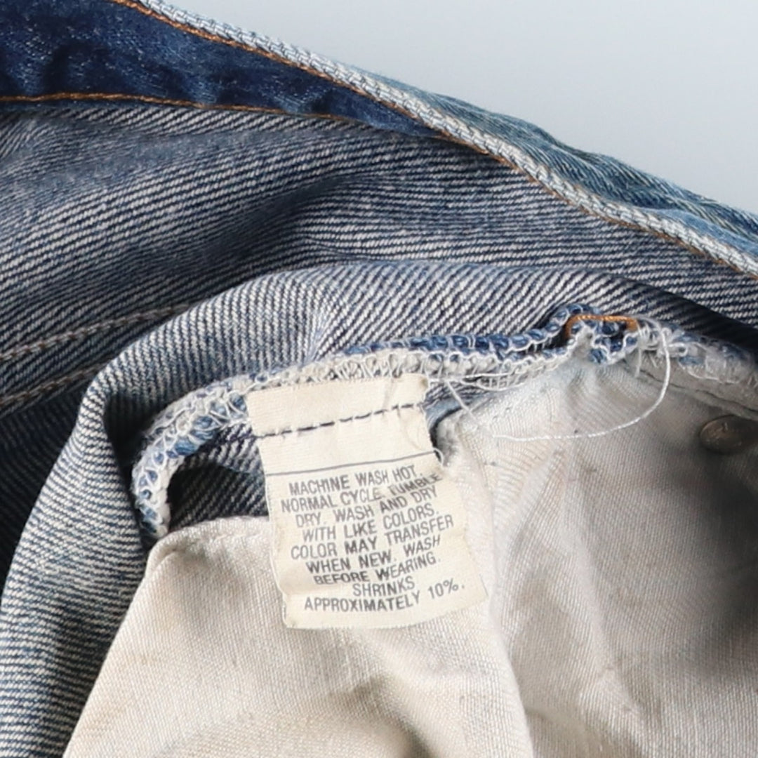 1980'S Levi's 501 Straight Denim Pants, Men's Size W31 (approx.) unclear blue type Vintage Second Hand