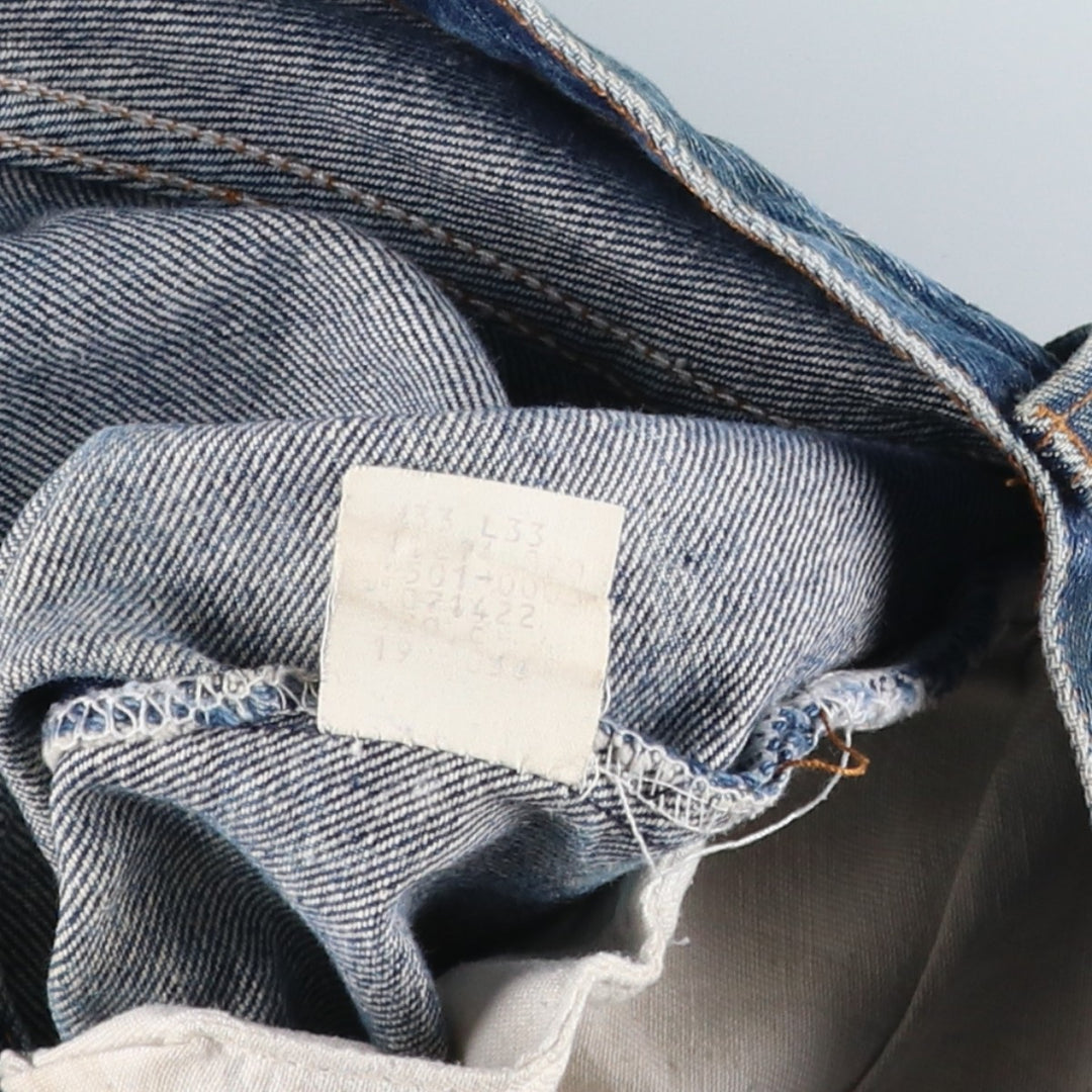 1980'S Levi's 501 Straight Denim Pants, Men's Size W31 (approx.) unclear blue type Vintage Second Hand