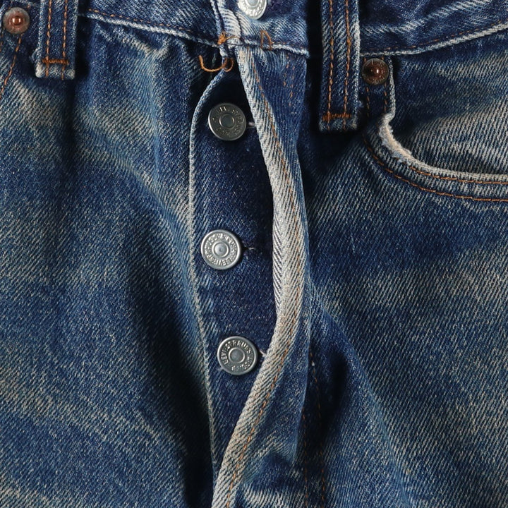 1980'S Levi's 501 Straight Denim Pants, Men's Size W31 (approx.) unclear blue type Vintage Second Hand