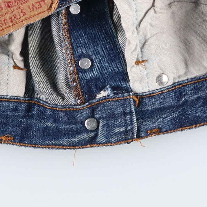 1980'S Levi's 501 Straight Denim Pants, Men's Size W31 (approx.) unclear blue type Vintage Second Hand