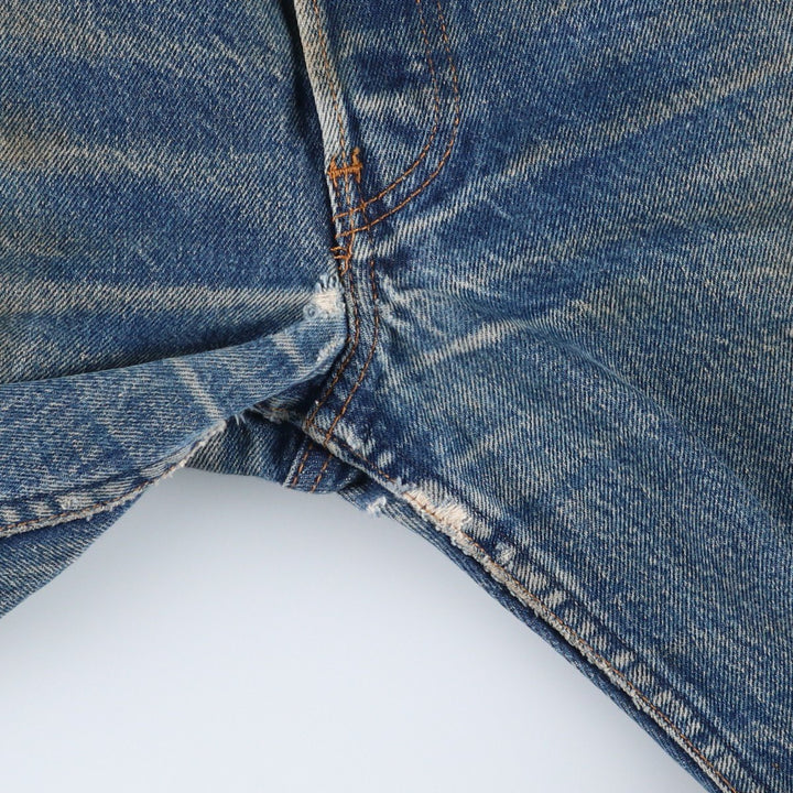 1980'S Levi's 501 Straight Denim Pants, Men's Size W31 (approx.) unclear blue type Vintage Second Hand