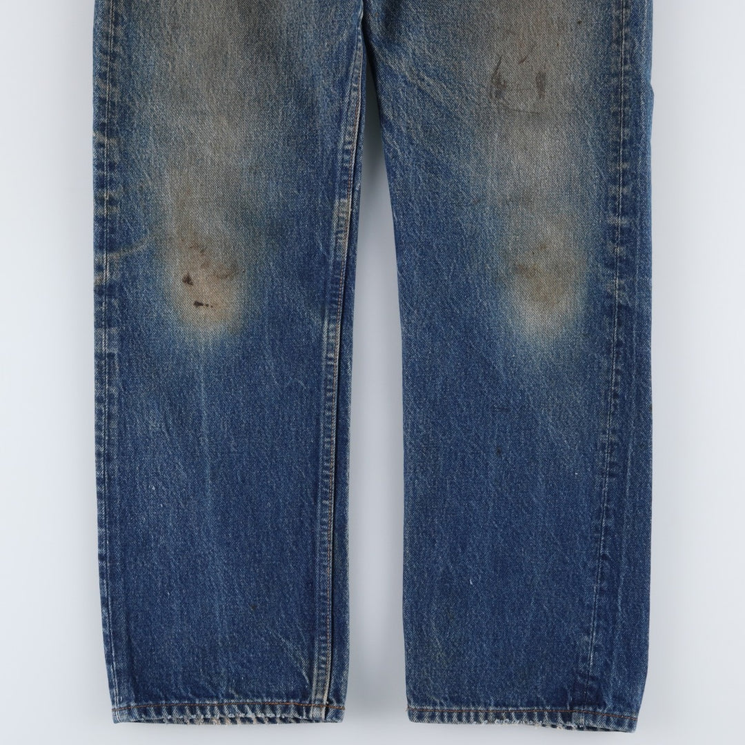 1980'S Levi's 501 Straight Denim Pants, Men's Size W31 (approx.) unclear blue type Vintage Second Hand