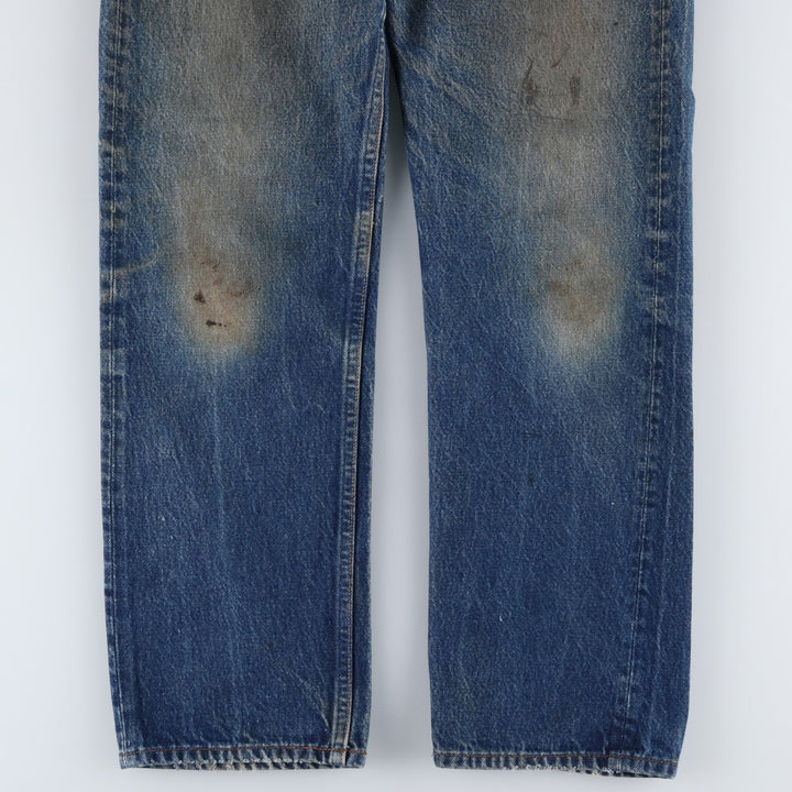 1980'S Levi's 501 Straight Denim Pants, Men's Size W31 (approx.) unclear blue type Vintage Second Hand