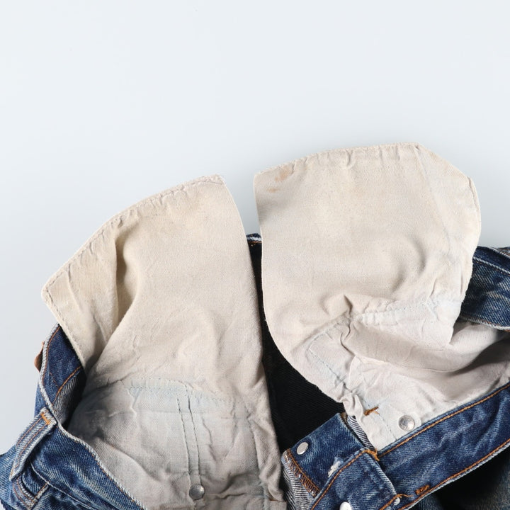 1980'S Levi's 501 Straight Denim Pants, Men's Size W31 (approx.) unclear blue type Vintage Second Hand