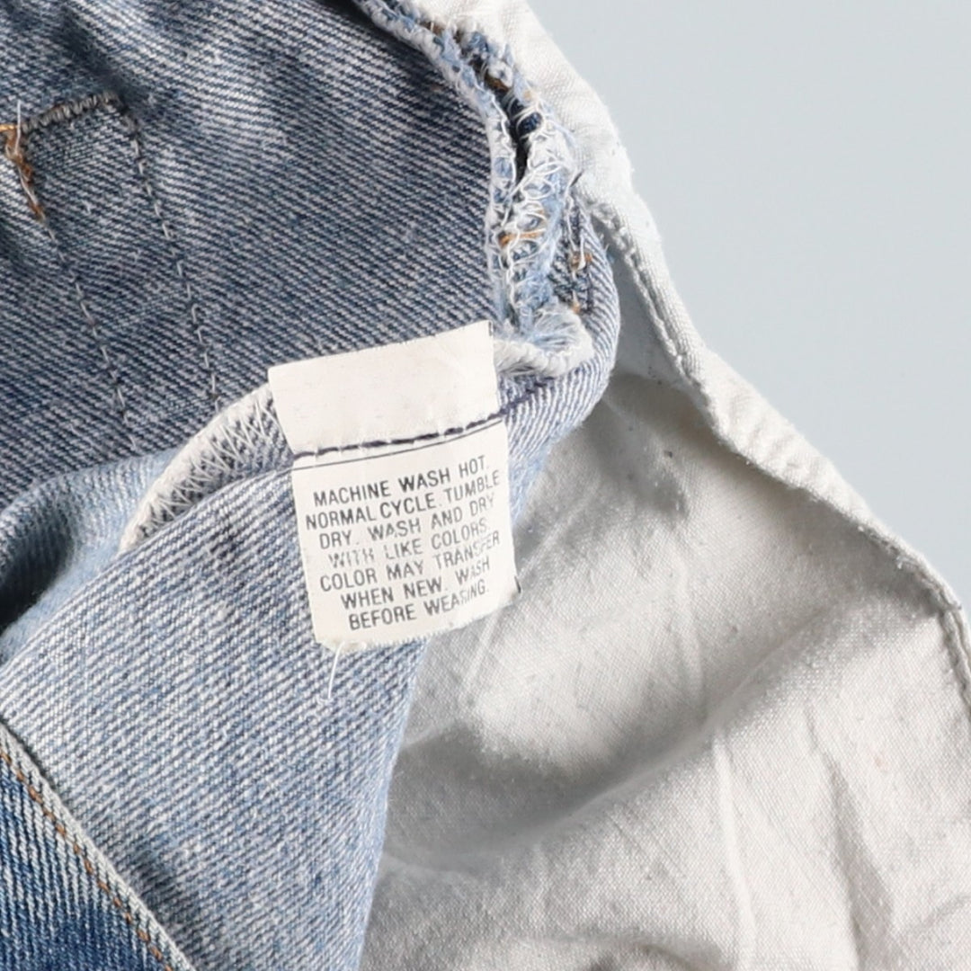 1980'S Levi's 501-0115 Straight Denim Pants, Men's Size W32 (approx.) unclear blue type Vintage Second Hand