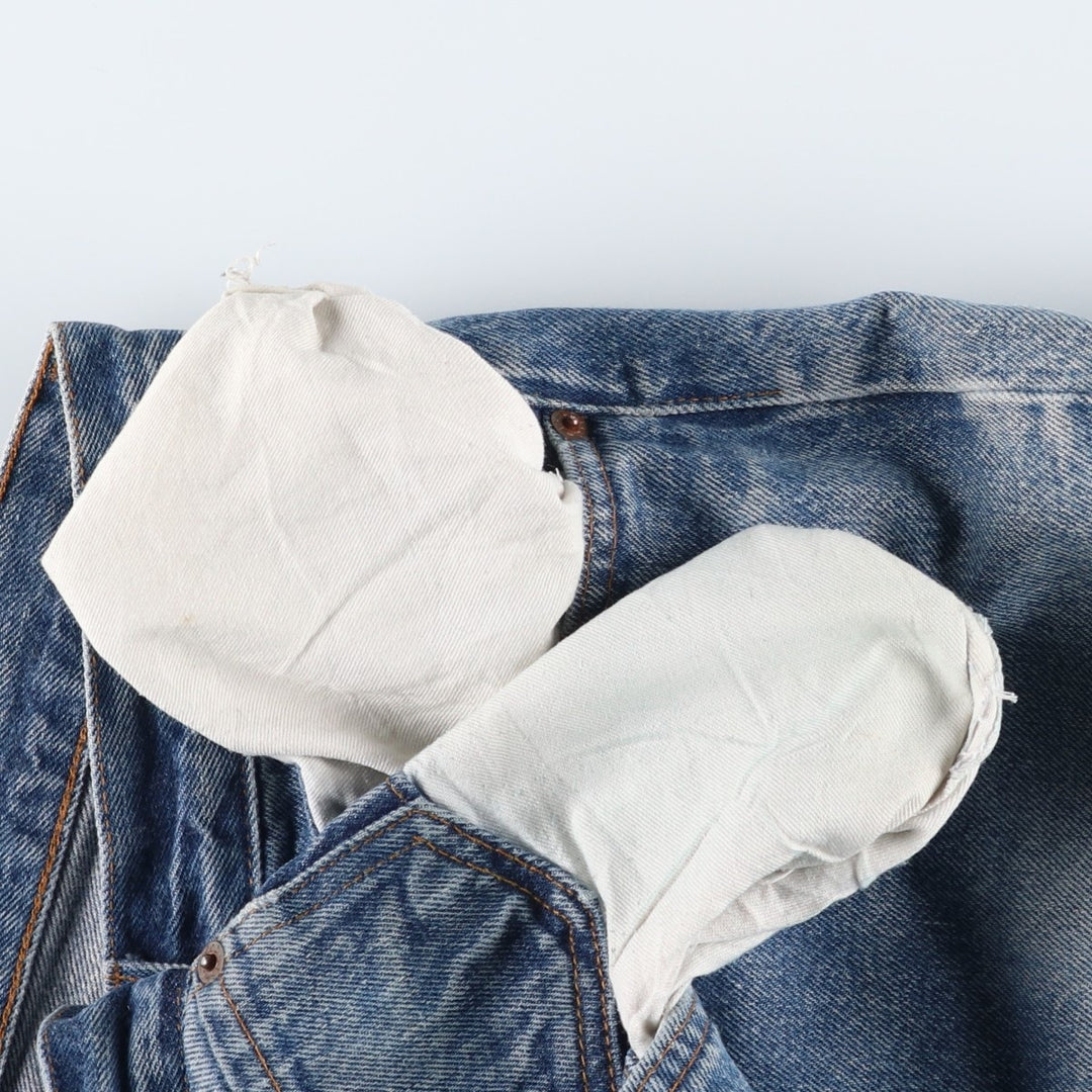 1980'S Levi's 501-0115 Straight Denim Pants, Men's Size W32 (approx.) unclear blue type Vintage Second Hand