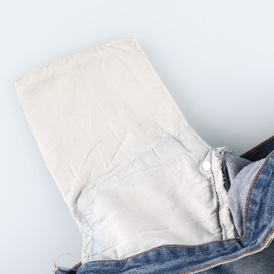 1980'S Levi's 501-0115 Straight Denim Pants, Men's Size W32 (approx.) unclear blue type Vintage Second Hand