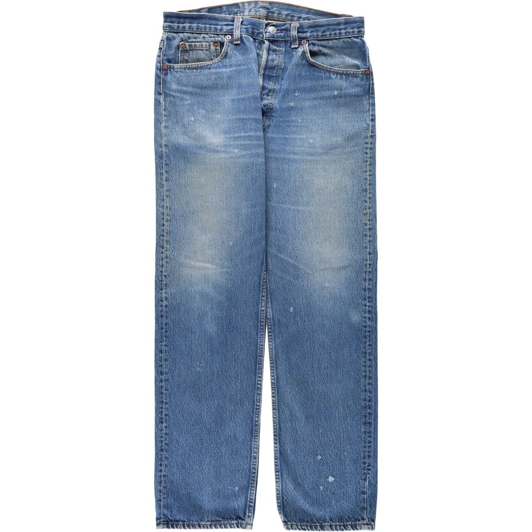 90'S Levi's 501-0115 Straight Denim Pants Made in USA Men's W33 Vintage cotton blue type Vintage Second Hand