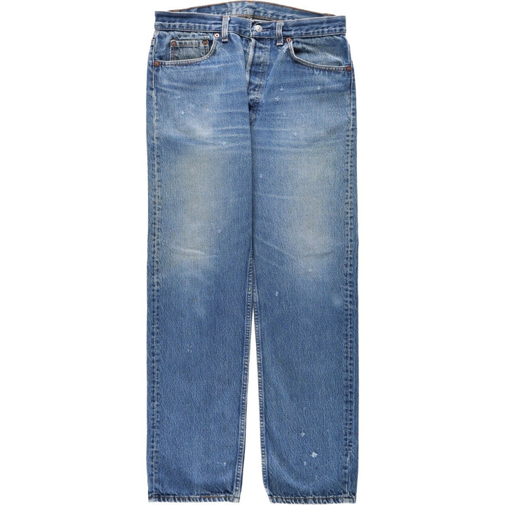 90'S Levi's 501-0115 Straight Denim Pants Made in USA Men's W33 Vintage cotton blue type Vintage Second Hand