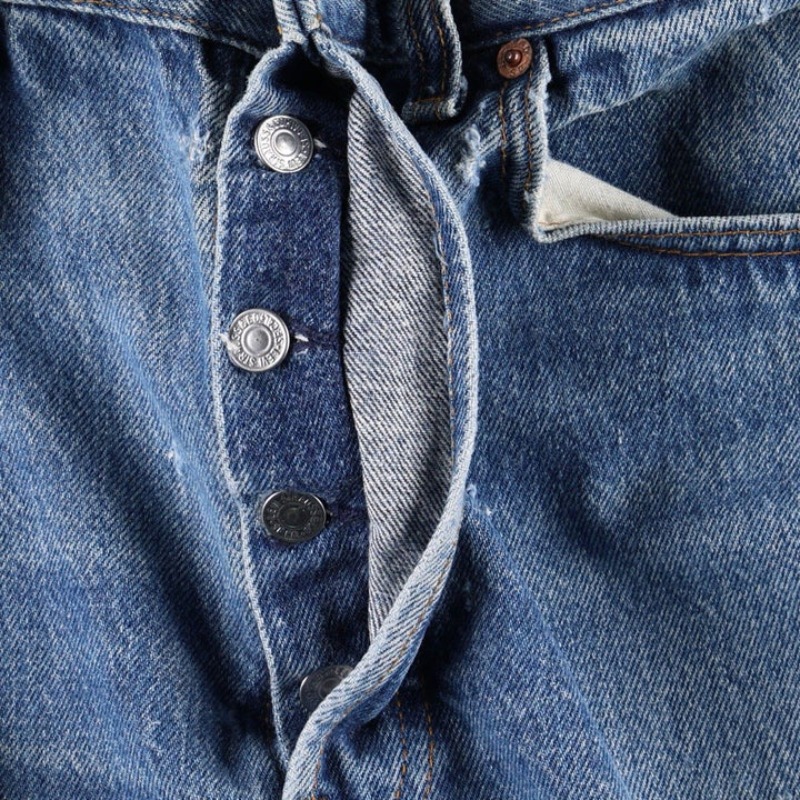 90'S Levi's 501-0115 Straight Denim Pants Made in USA Men's W33 Vintage cotton blue type Vintage Second Hand