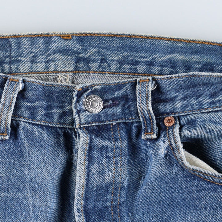 90'S Levi's 501-0115 Straight Denim Pants Made in USA Men's W33 Vintage cotton blue type Vintage Second Hand