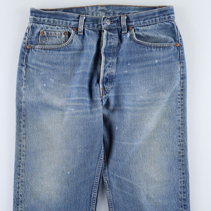 90'S Levi's 501-0115 Straight Denim Pants Made in USA Men's W33 Vintage cotton blue type Vintage Second Hand