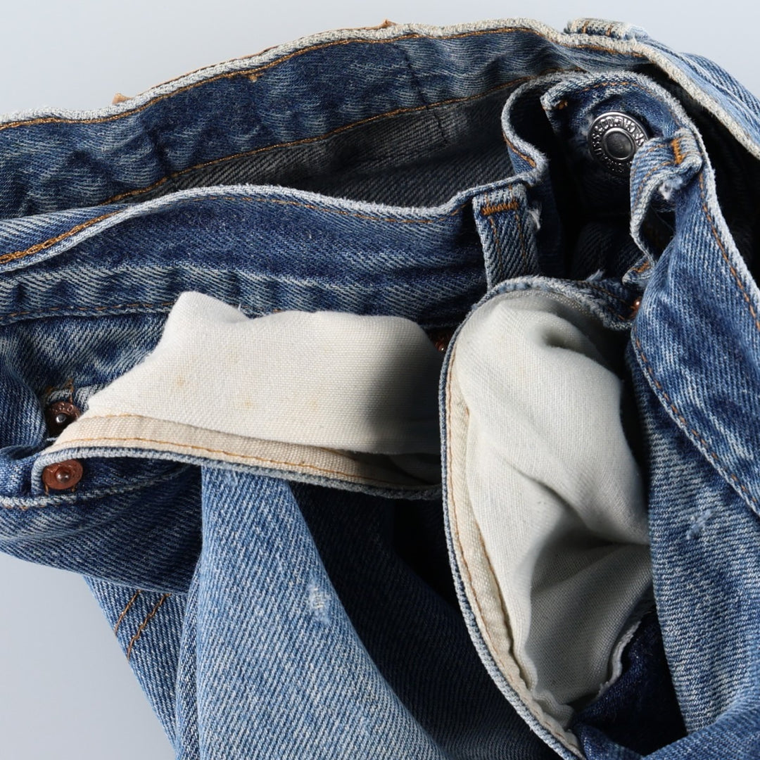 90'S Levi's 501-0115 Straight Denim Pants Made in USA Men's W33 Vintage cotton blue type Vintage Second Hand