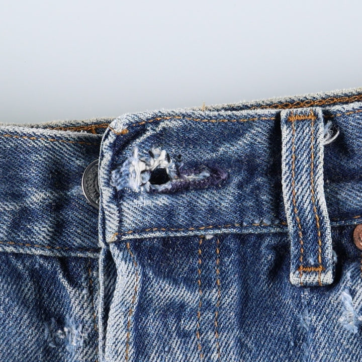 90'S Levi's 501-0115 Straight Denim Pants Made in USA Men's W33 Vintage cotton blue type Vintage Second Hand