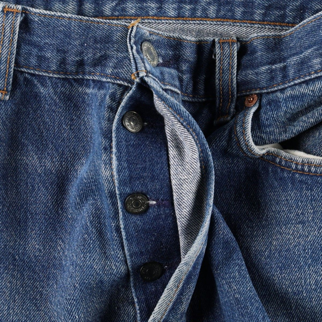 1980'S Levi's 501-0000 Straight Denim Pants, Men's W35 (approx.) unclear blue type Vintage Second Hand