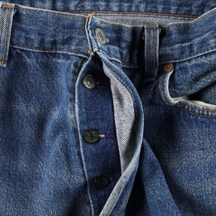 1980'S Levi's 501-0000 Straight Denim Pants, Men's W35 (approx.) unclear blue type Vintage Second Hand