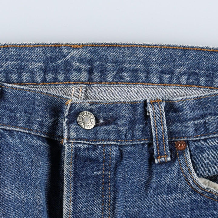 1980'S Levi's 501-0000 Straight Denim Pants, Men's W35 (approx.) unclear blue type Vintage Second Hand