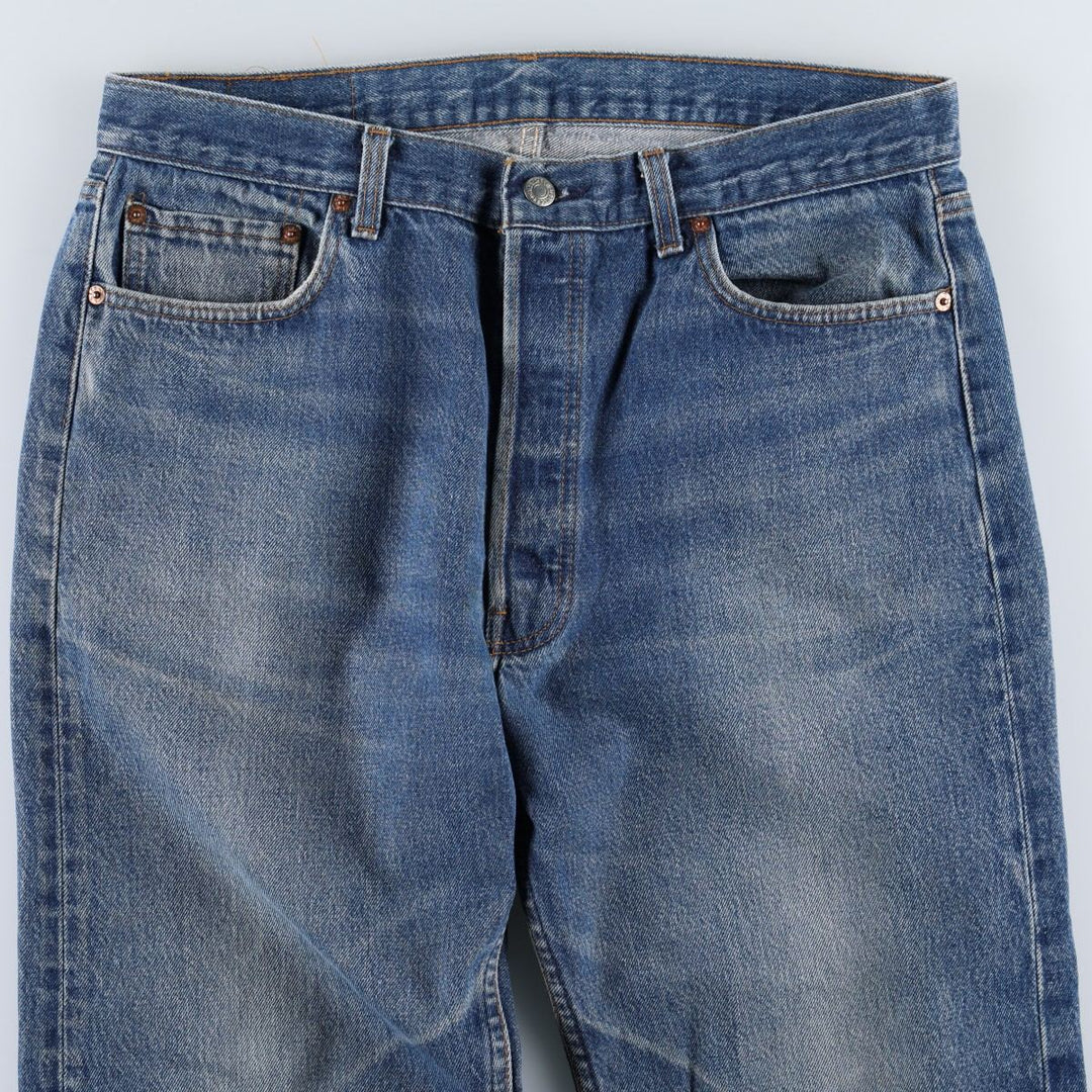 1980'S Levi's 501-0000 Straight Denim Pants, Men's W35 (approx.) unclear blue type Vintage Second Hand