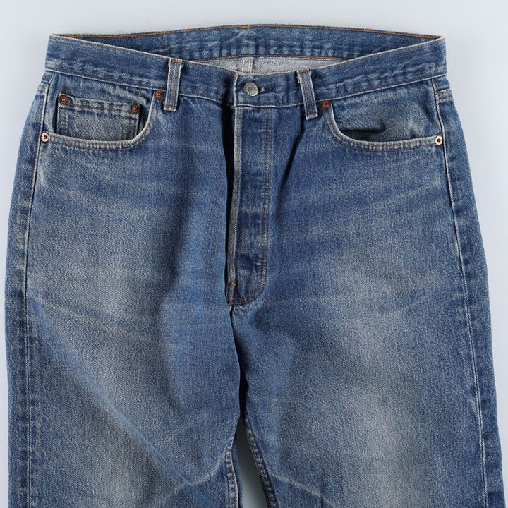 1980'S Levi's 501-0000 Straight Denim Pants, Men's W35 (approx.) unclear blue type Vintage Second Hand