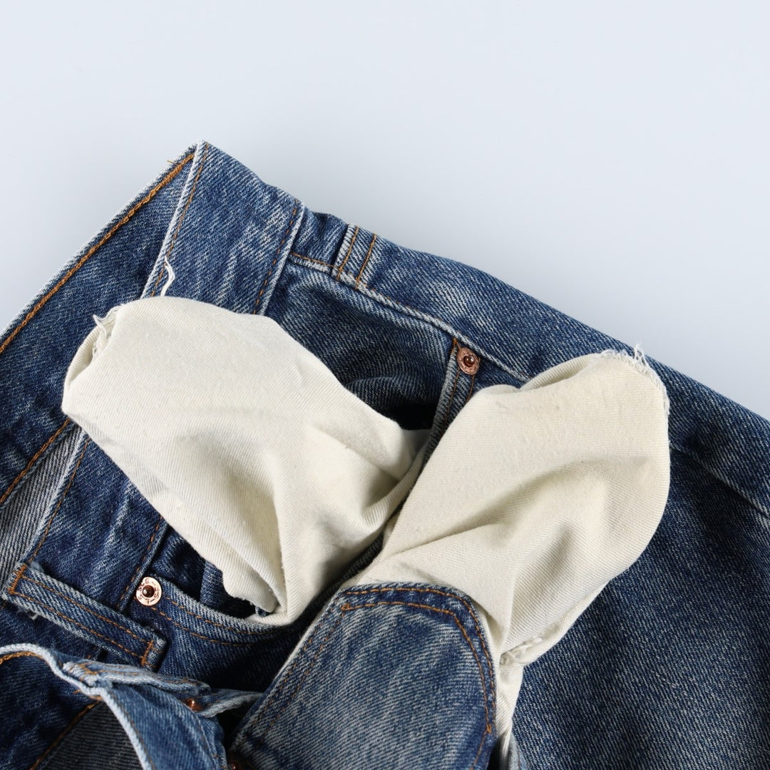 1980'S Levi's 501-0000 Straight Denim Pants, Men's W35 (approx.) unclear blue type Vintage Second Hand