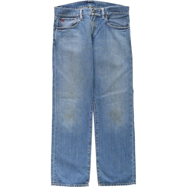 Ralph Lauren POLO RALPH LAUREN straight denim pants for men, W33 equivalent cotton blue type Vintage Second Hand