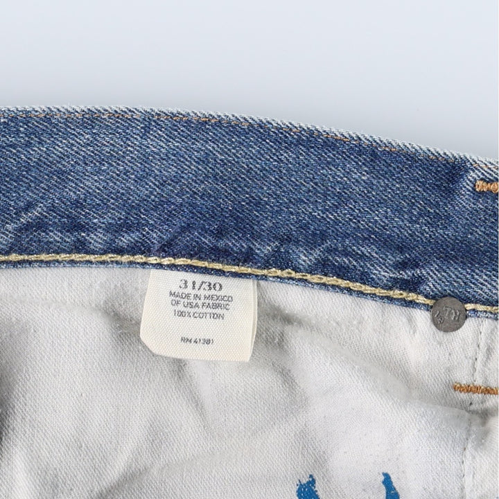 Ralph Lauren POLO RALPH LAUREN straight denim pants for men, W33 equivalent cotton blue type Vintage Second Hand