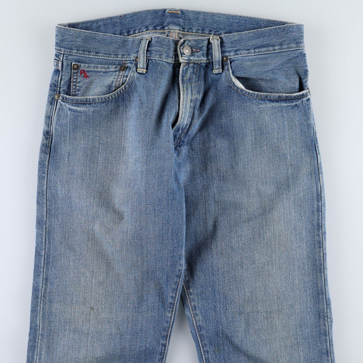 Ralph Lauren POLO RALPH LAUREN straight denim pants for men, W33 equivalent cotton blue type Vintage Second Hand