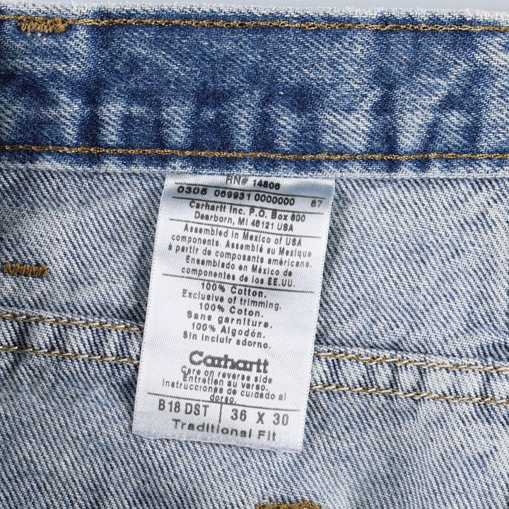 Carhartt Traditional FIT Tapered Denim Pants Men's w35 equivalent cotton blue type Vintage Second Hand